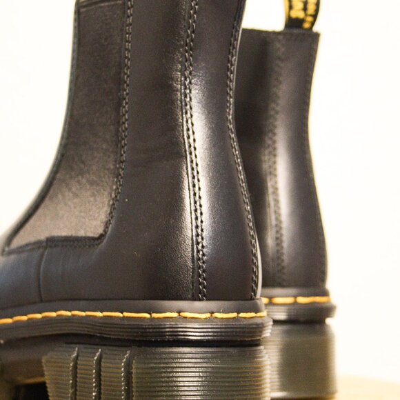 Smooth Leather Platform Chelsea Boots - Picture 3 of 7